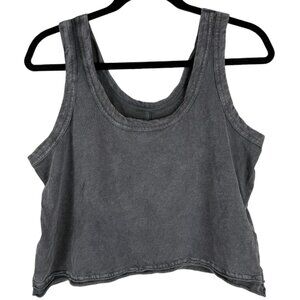 NWT Anthropologie Pilcro Gray Cropped Tank Top - Small